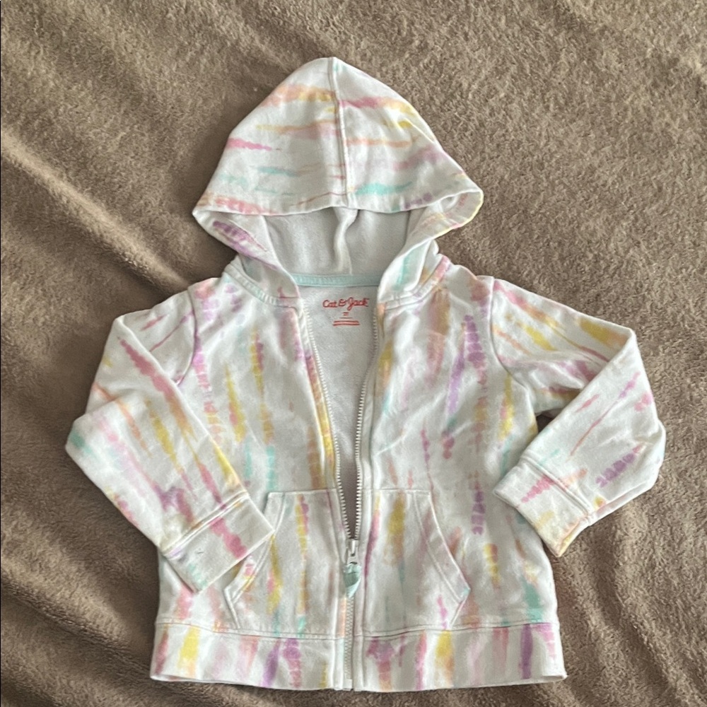 Cat & Jack Pastel Striped Kids Hoodie